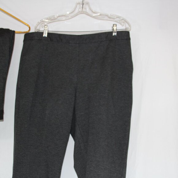 Talbots Pants Women's 8 Skinny Leg Gray Pull On Stretch Career Chic 18W - Picture 6 of 9